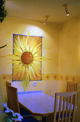 Sunflower in the kitchen